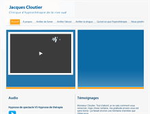 Tablet Screenshot of hypnosecloutier.com